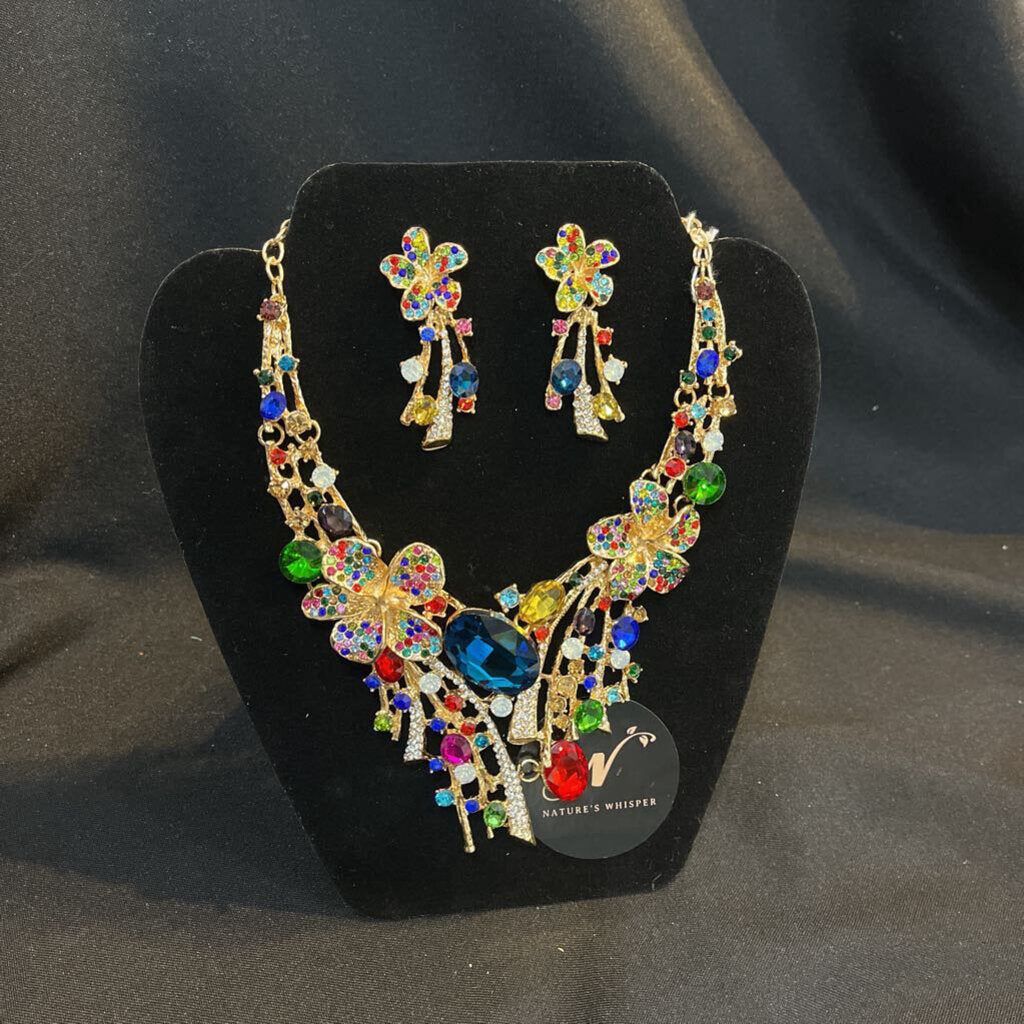 Garden necklace set (multi colors)