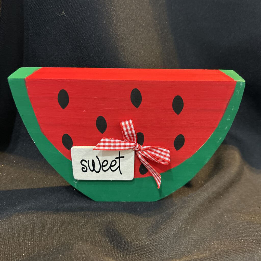 Chunky Wood Half Watermelon Slice