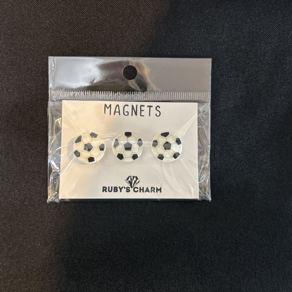 Magnet, Soccerball, set of 3