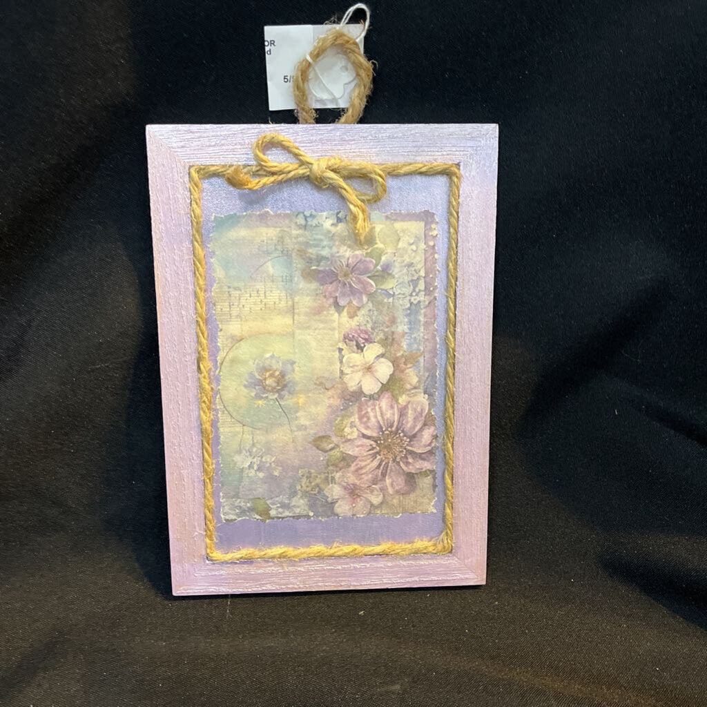 Purple Wood Decor