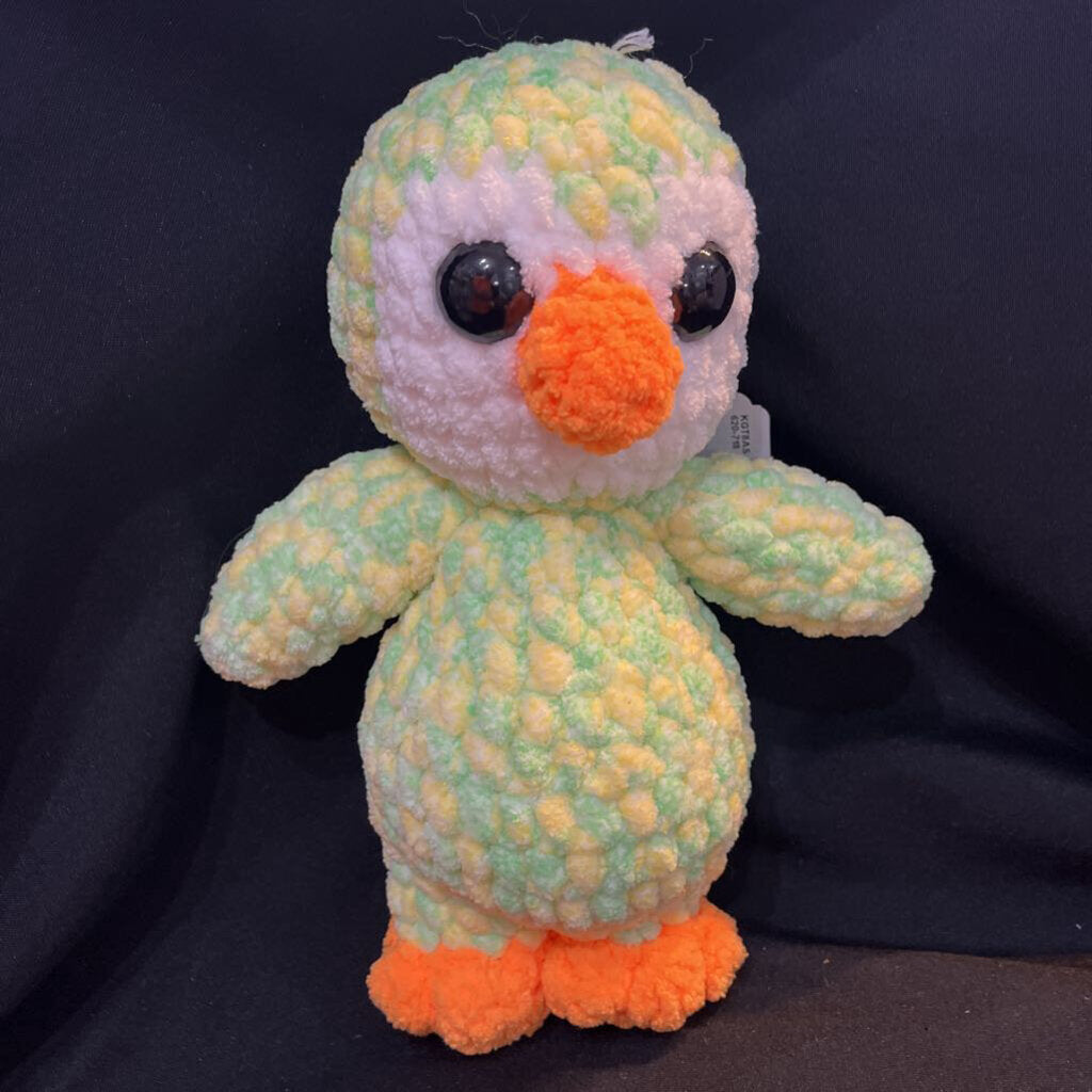 Crochet green/yellow Penguin