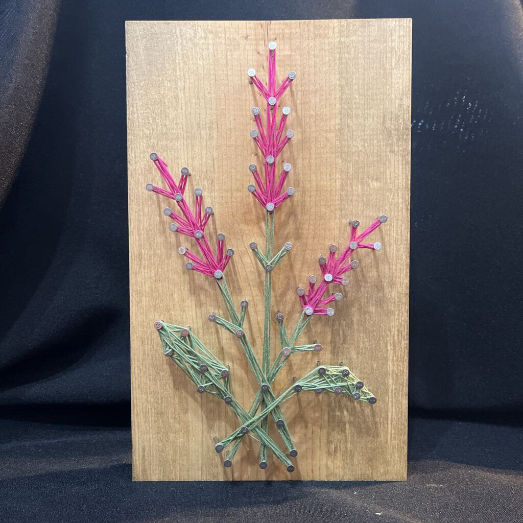String Art Pink Flowers