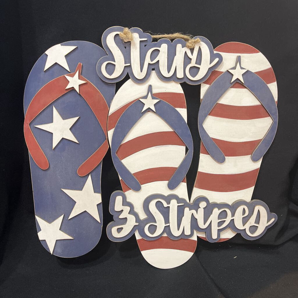 Stars & Stripes Sandals Door Hanger
