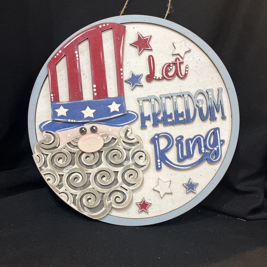 Door Hanger Let Freedom Ring Uncle Sam