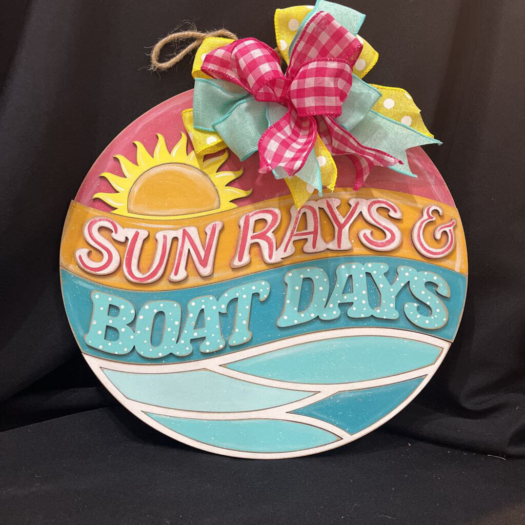 Door Hanger Sun Rays & Boat Days
