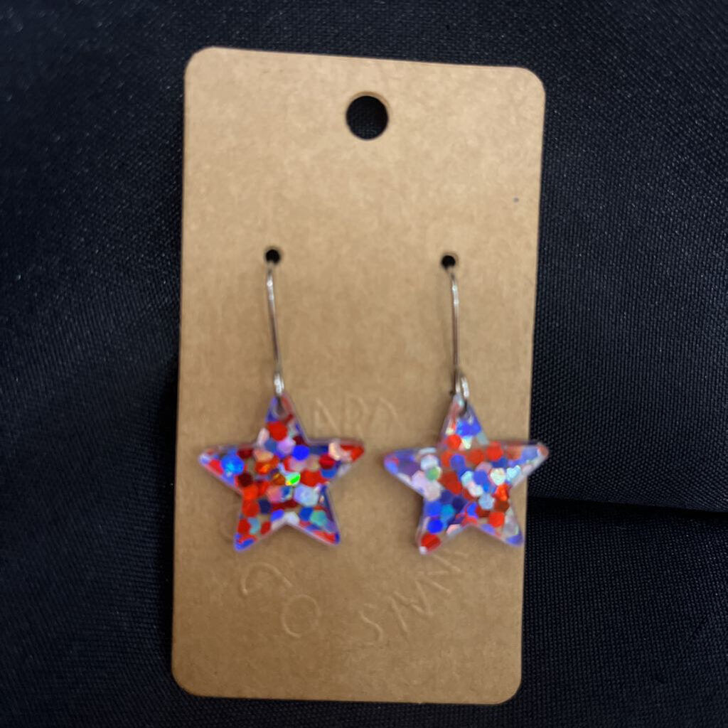 Glitter Petite Star RWB