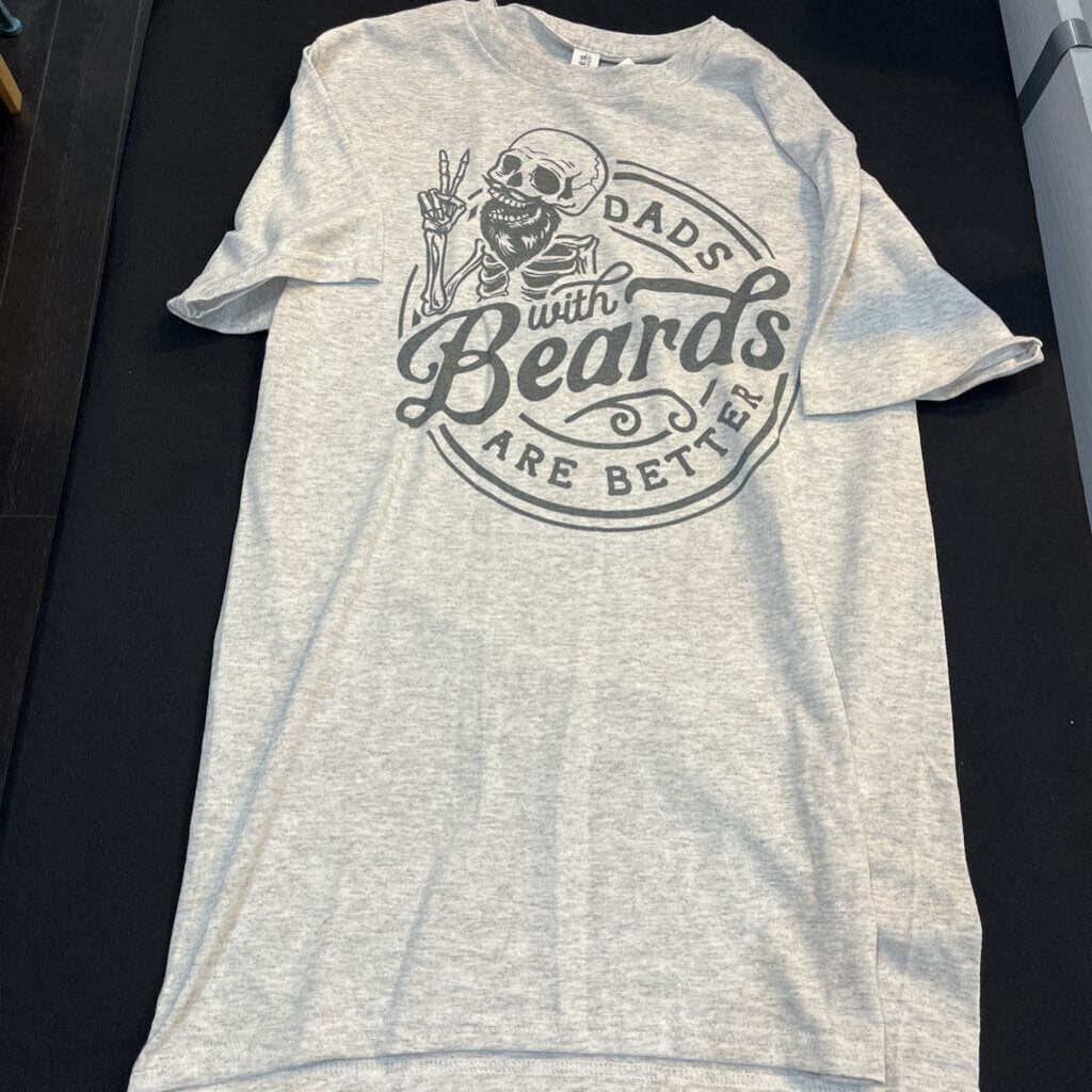 Dad w/Beards (Sm, gray, t-shirt)