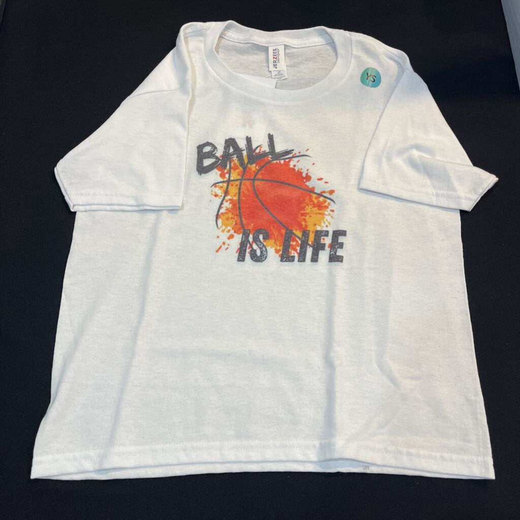 Life is Ball (basketball) (YSM, white, t-shirt)