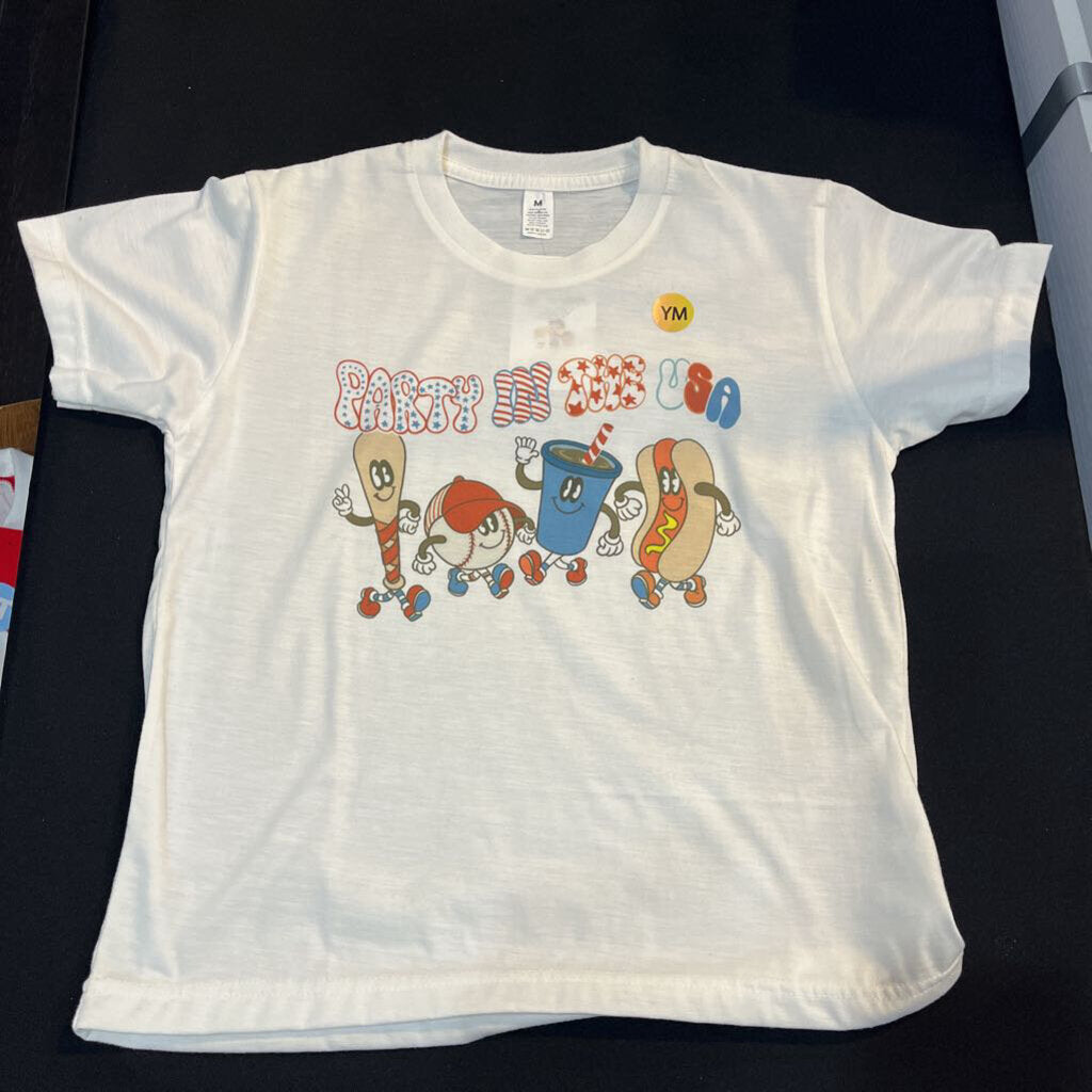 Party in USA (YM, white, t-shirt)