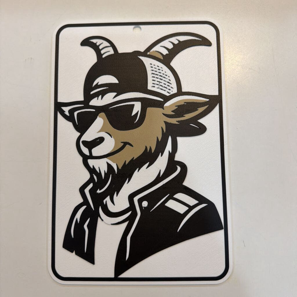 3D Goat Sign