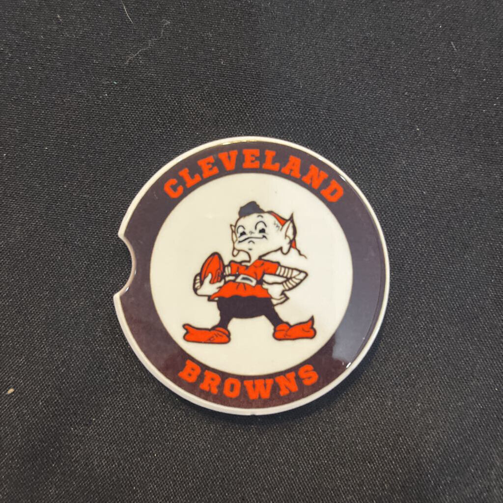 Clev Browns Weird Guy Round Coaster