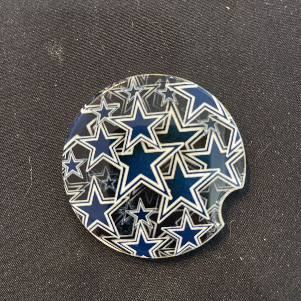 Dallas Cowboys Logo over Logo Coaster