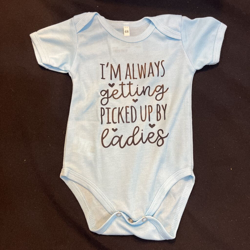 Picked up by Ladies (Onesie, sky blue,9-12M)