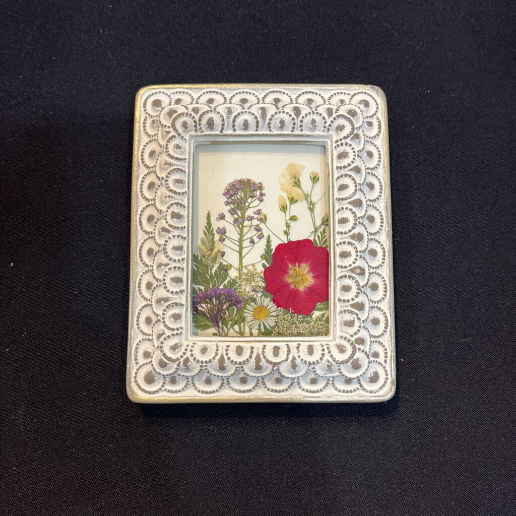 Pressed Wild Flowers (white frame)