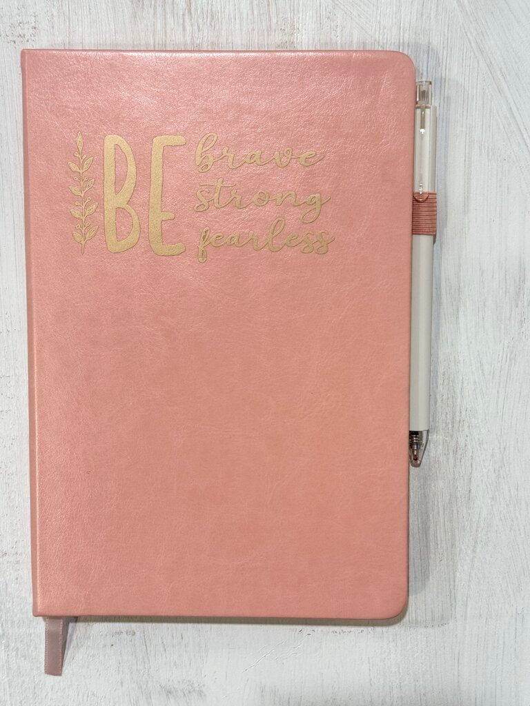 Be brave, Be, Strong, Be fearless (light pink, stacked journals)