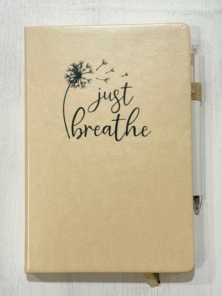 Just breathe Dandelion (cream, journal & pen)