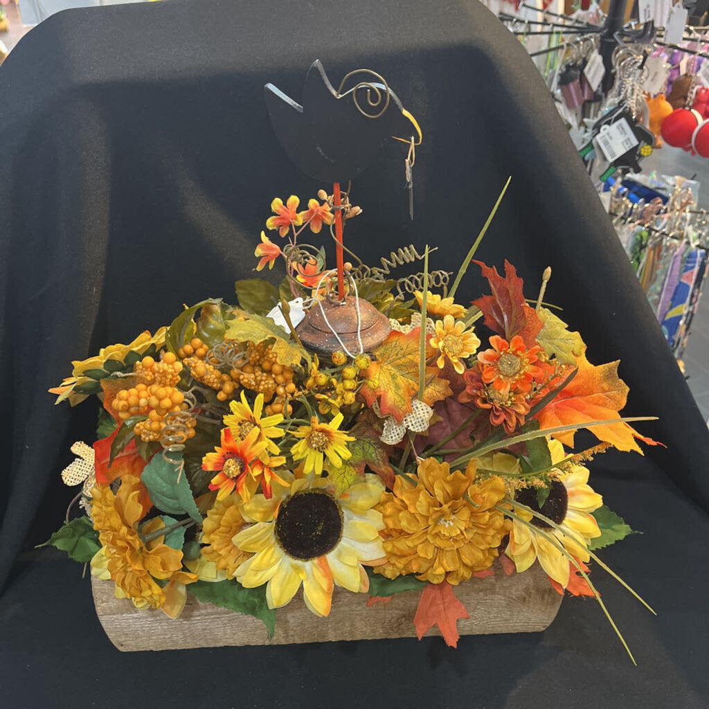 Fall Box w/Blk Crow/Floral