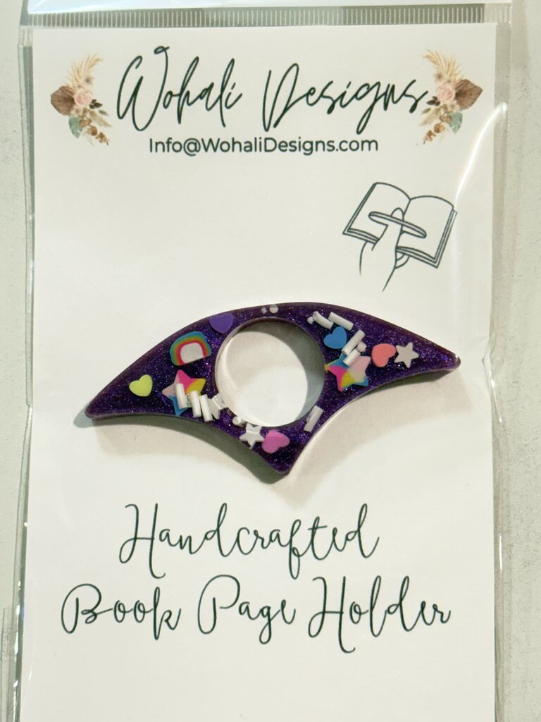 Purple Sprinkle Book Page Holder