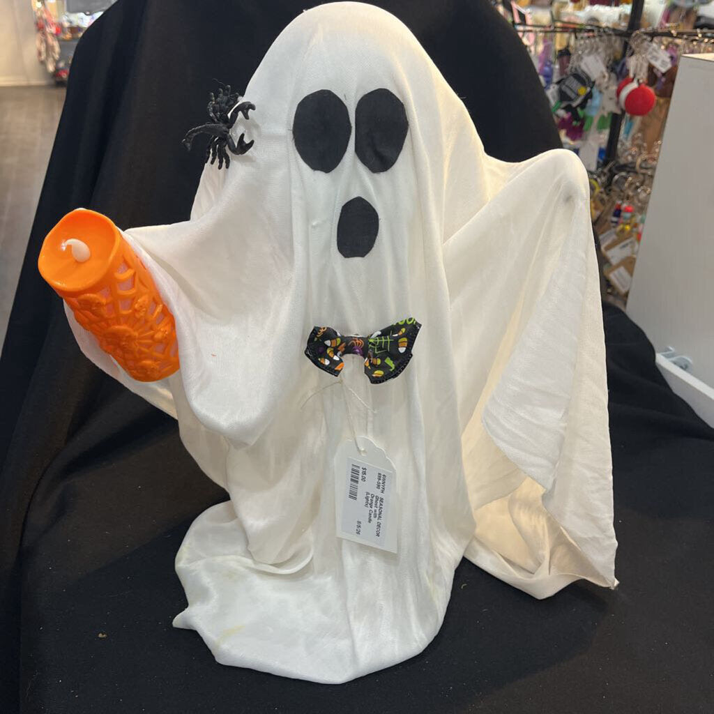 Ghost with Orange Candle (Lights)
