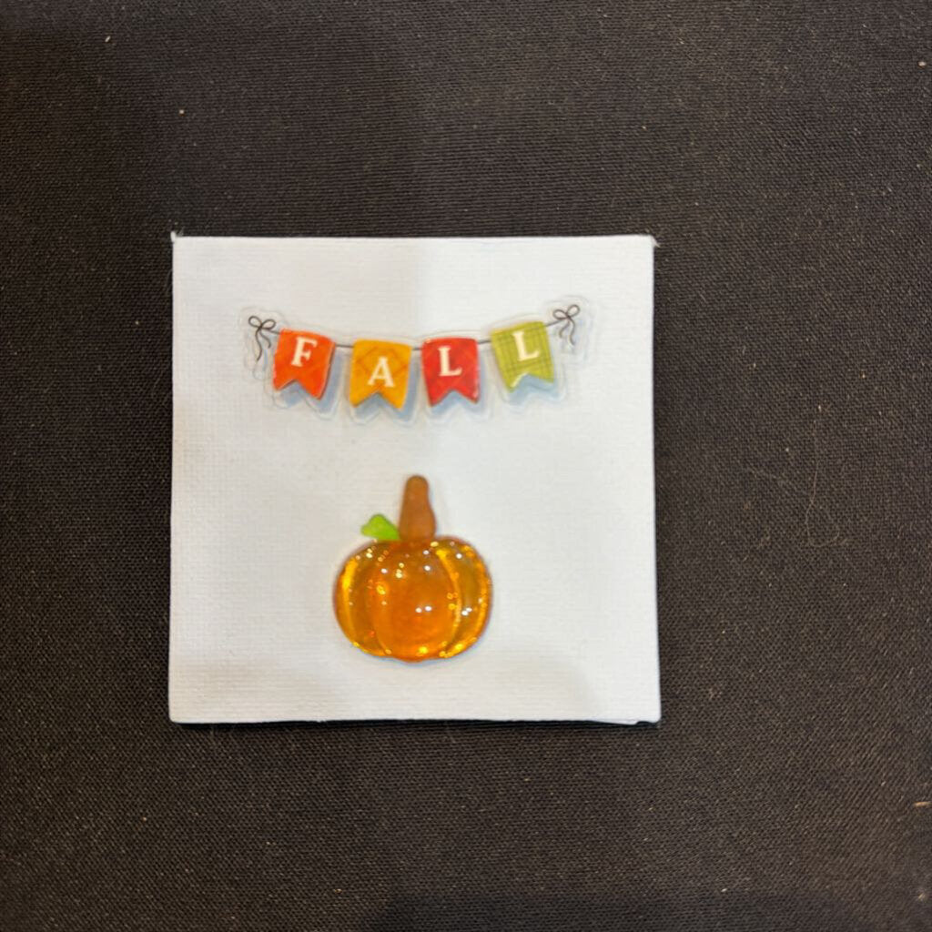 Blue Magnet Fall Pumpkin