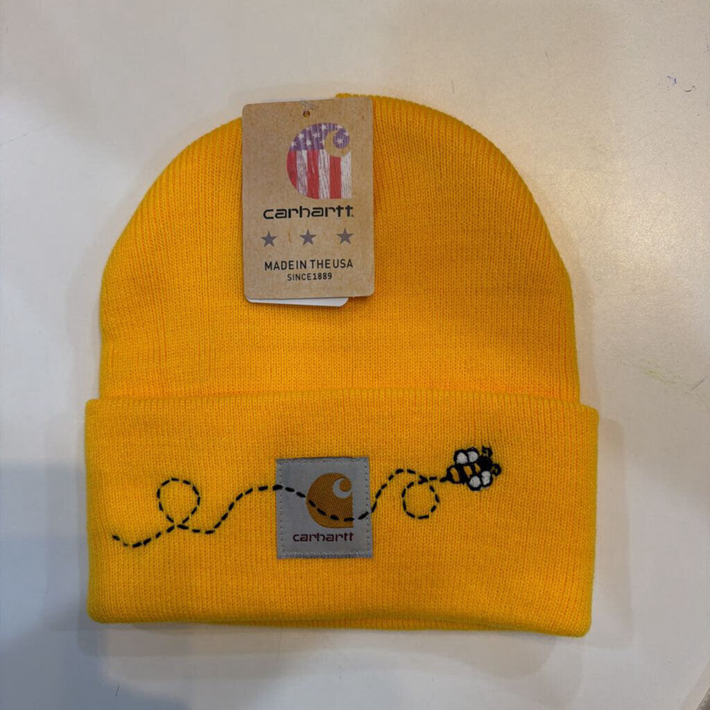 Carhart Yellow Beanie Flying Bee