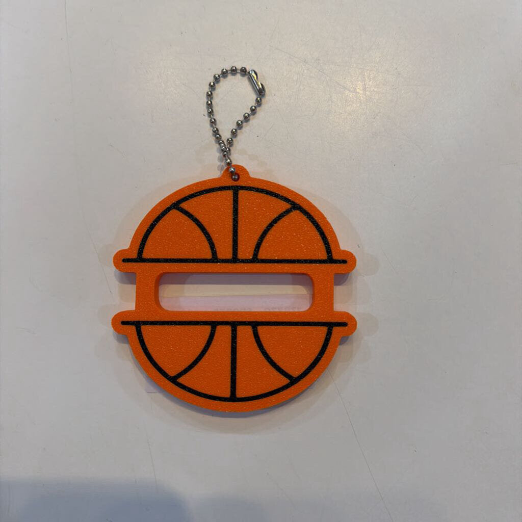 Basketball Hair Tie Holder Keychain