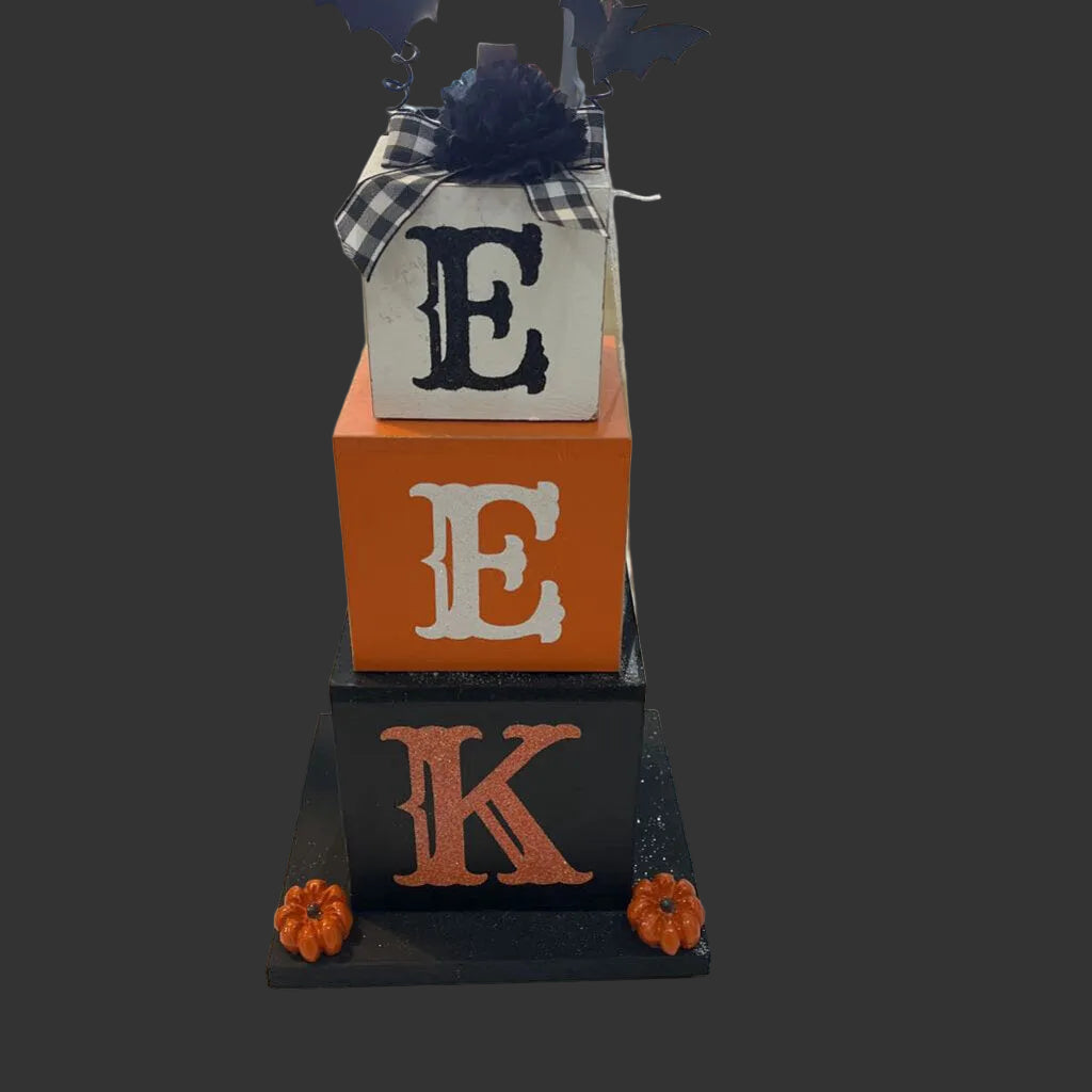 EEK Wood Painted Block Tower