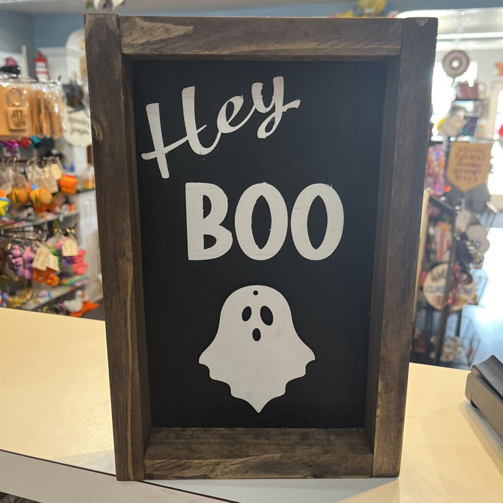Hey Boo Sign