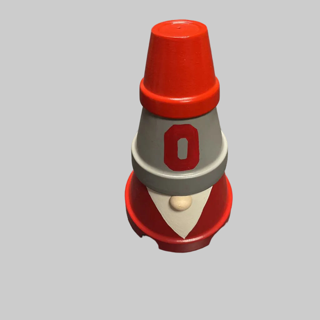 Ohio State Clay Pot Gnome