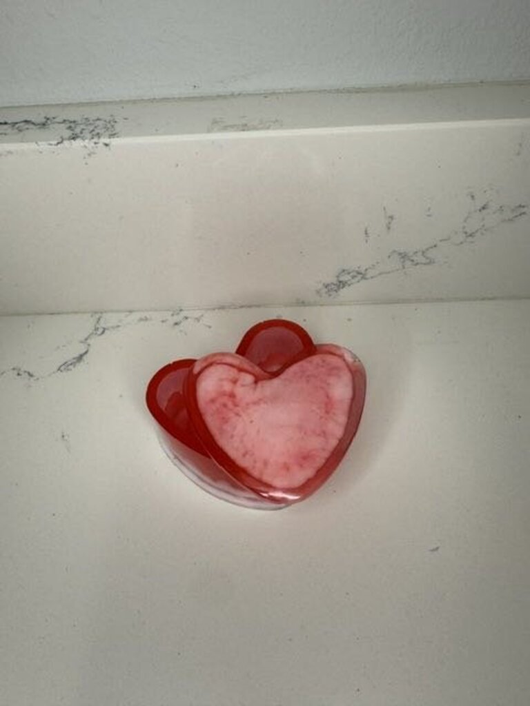 XS Geometric Heart Trinket Container with Lid