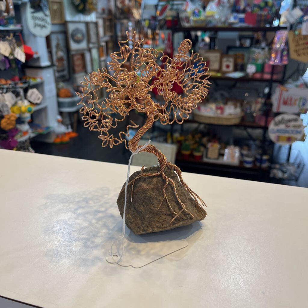 Wire Tree Large Copper Palm
