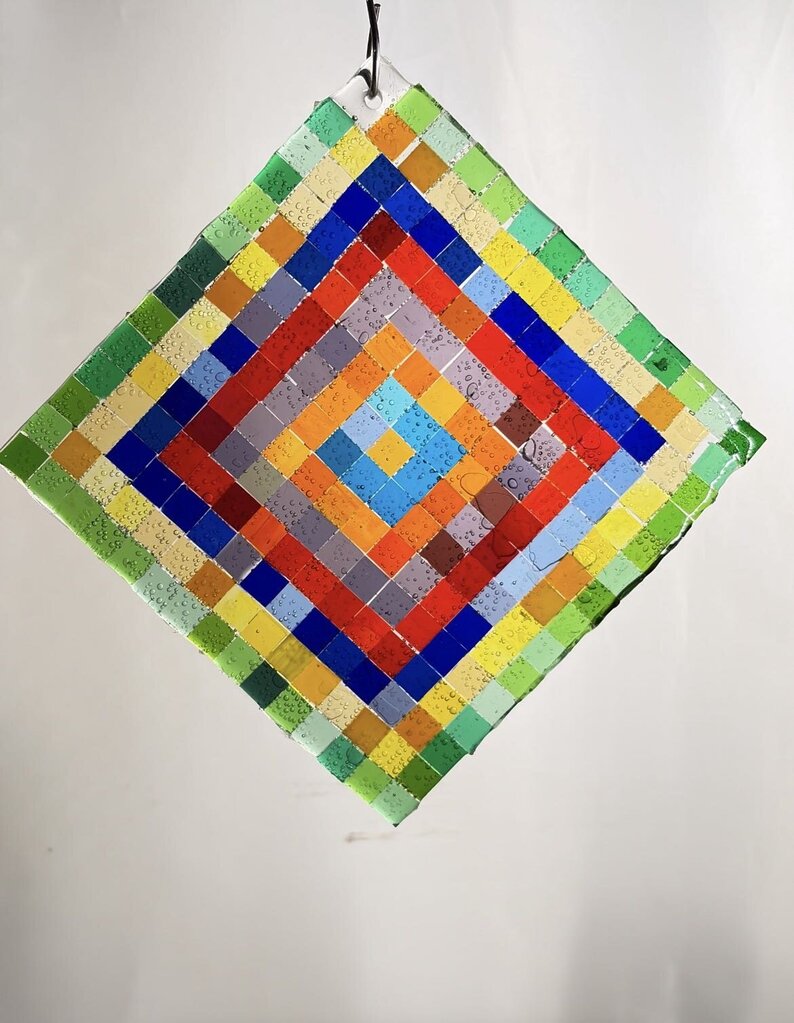 Kaleidoscope on diamond Suncatcher