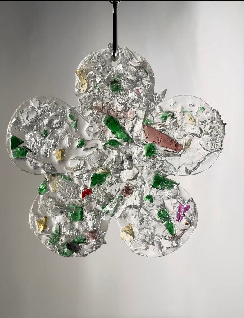 Flower M crystal Suncatcher