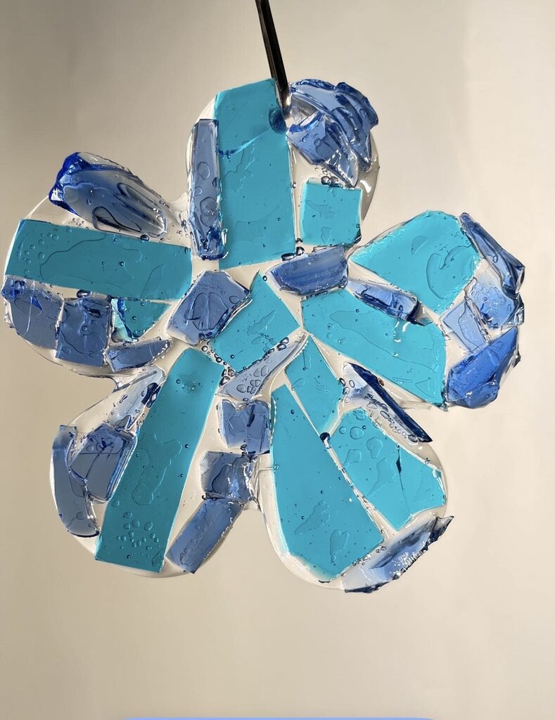 Flower blue/lt blue Suncather