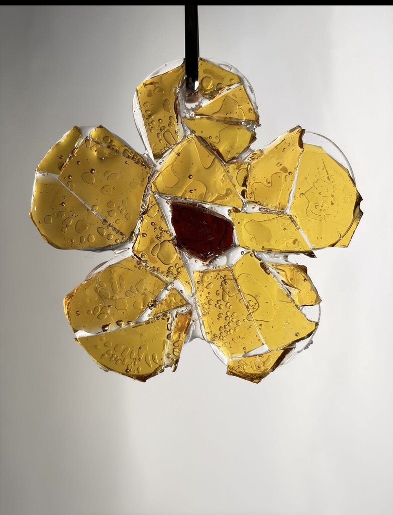 Flower Sm gold Suncatcher