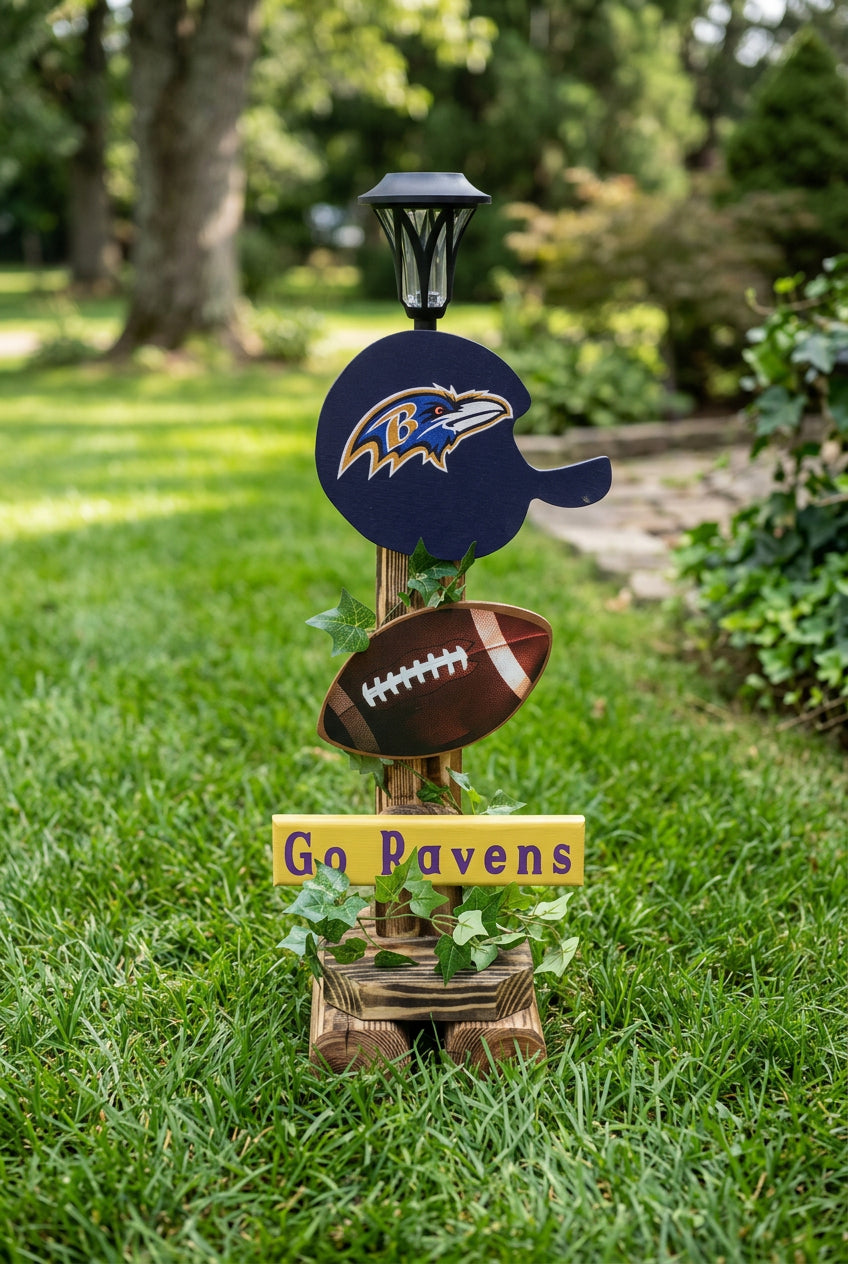 Raven Football Solar Light