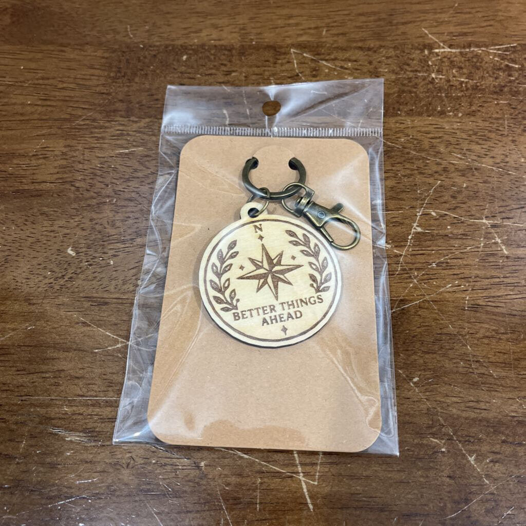 Better Things Ahead (wood keychain)