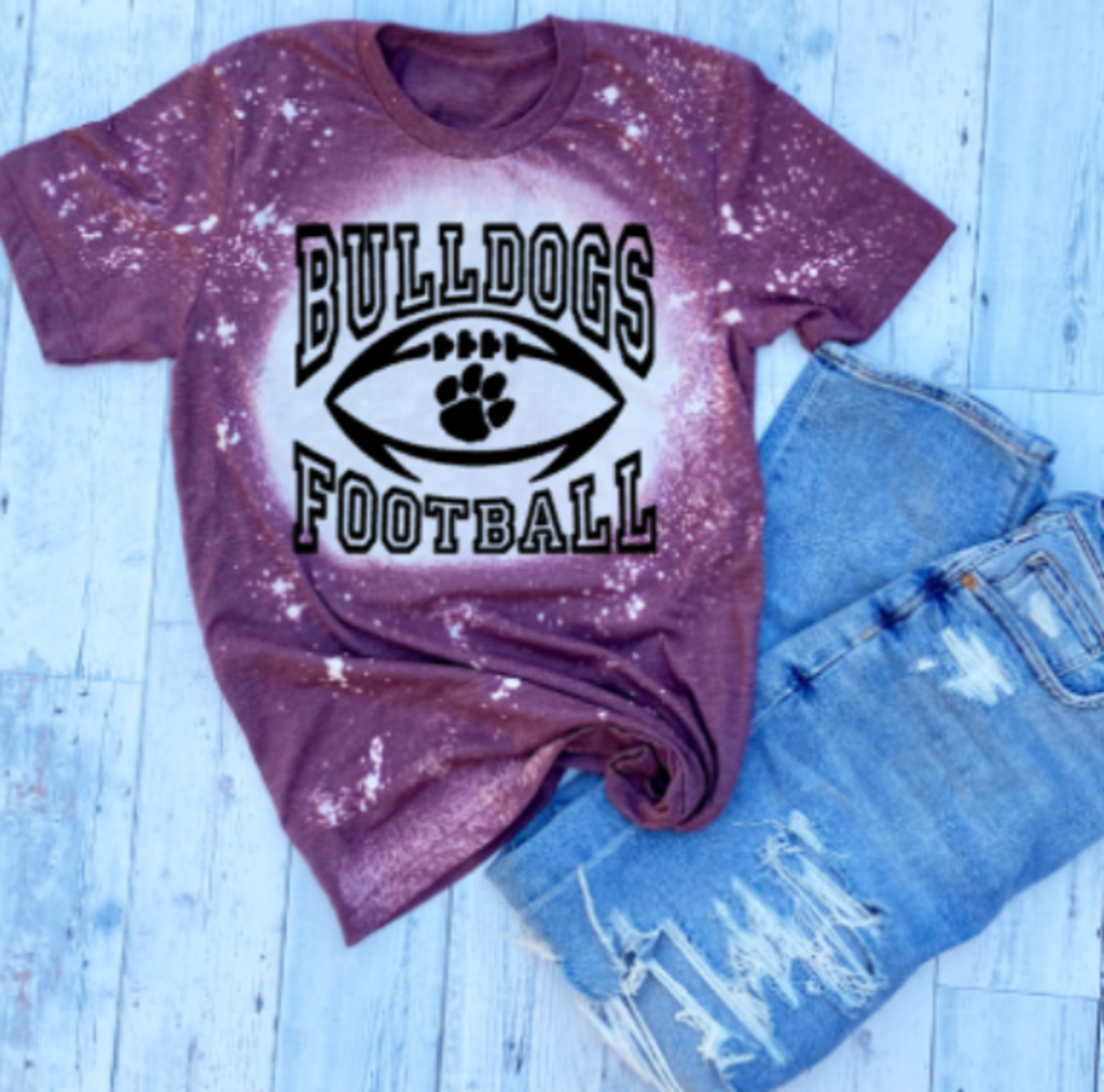 Adult Unisex Bulldog Fball T-shirt