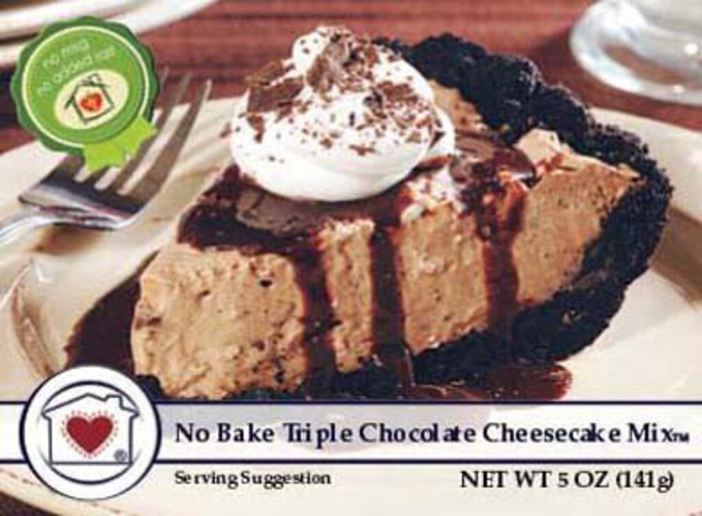 No Bake Triple Chocolate Cheesecake