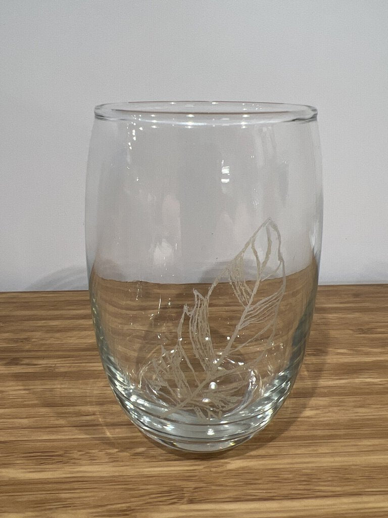 Hand Etched Feather Steml