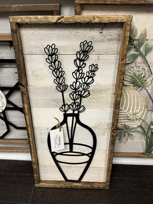 Black Metal Vase