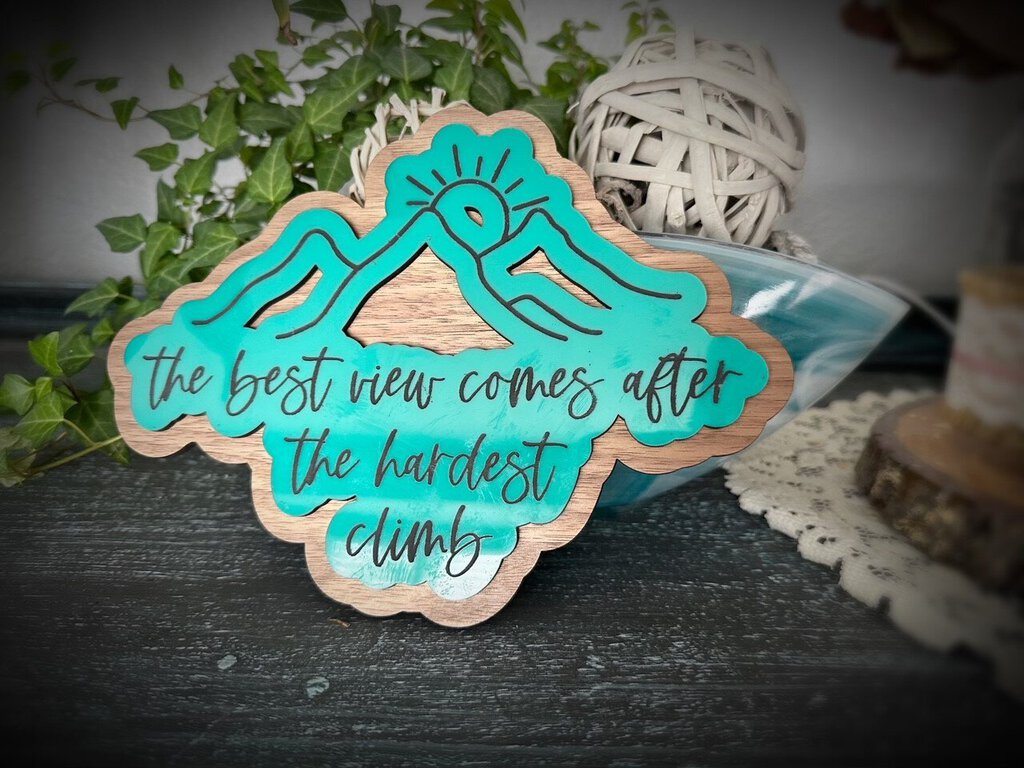 Best View Teal Sign