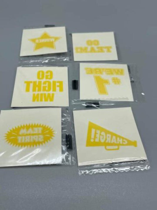 Cheer Tattoo Pack 6