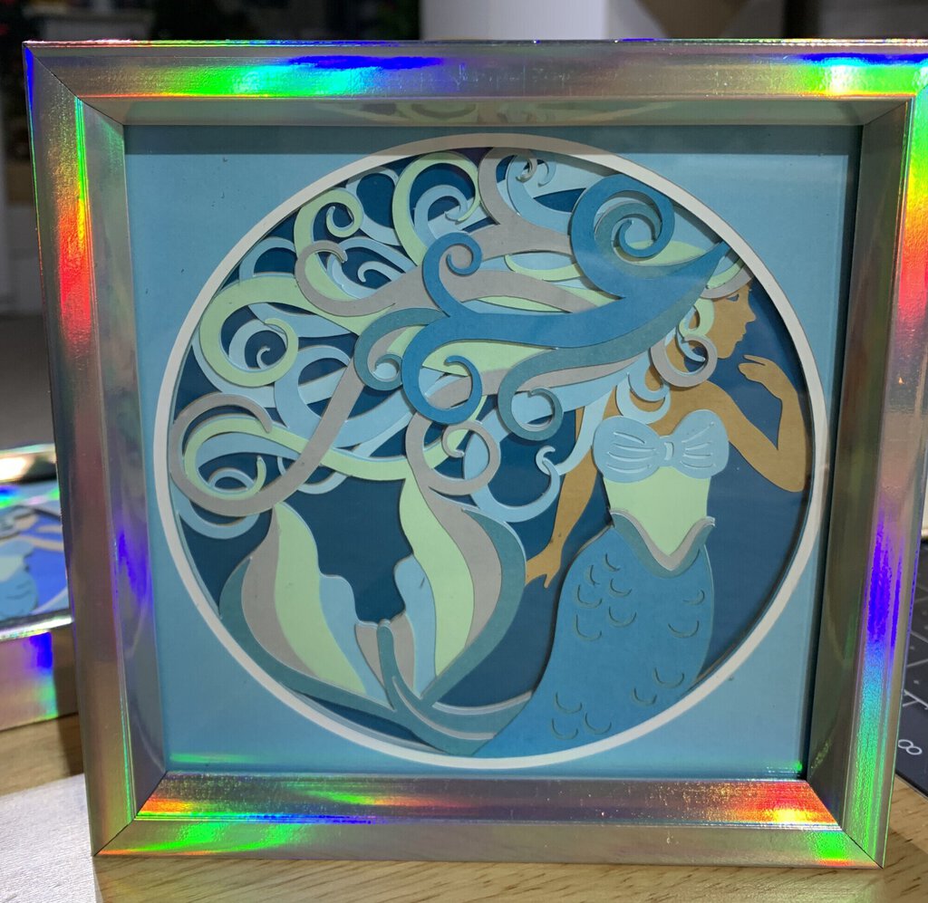 Silver Irid Mermaid