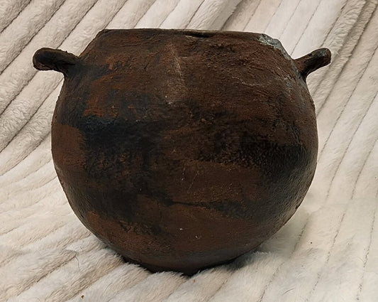 Hand Aged Pot with Handles