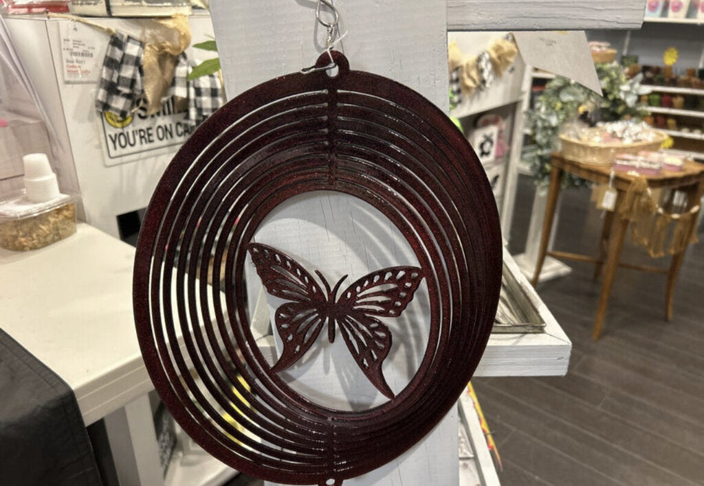 Butterfly Wind Spinner, Size: 12x12x3
