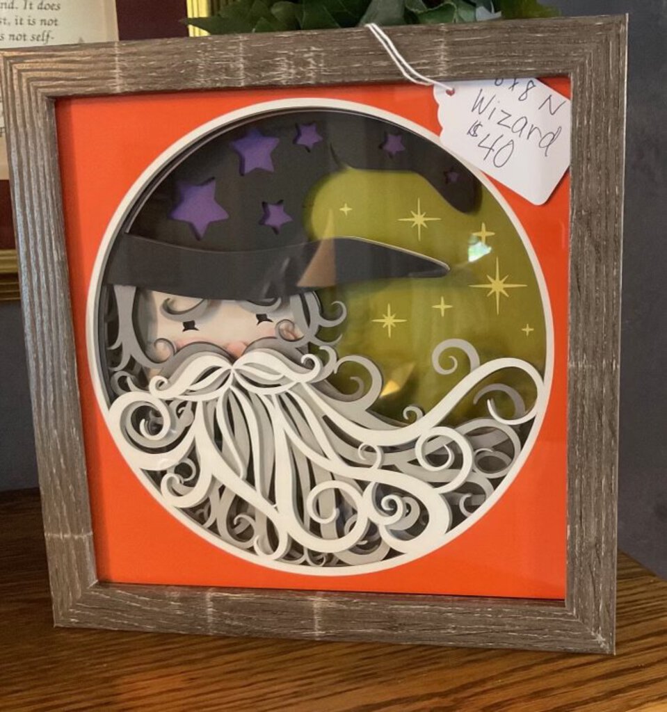Wizard, Neutral shadowbox , Size: 8x8