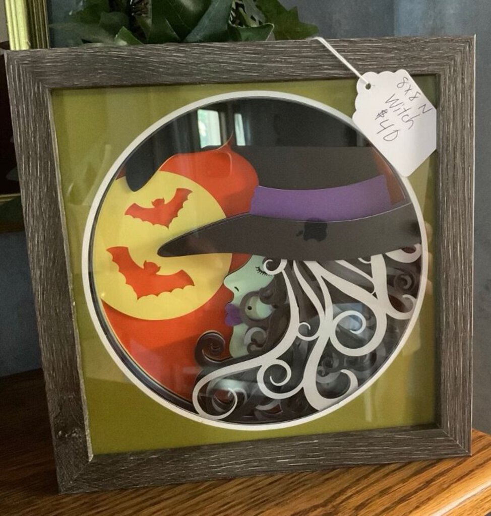 Witch, Neutral shadowbox , Size: 8x8