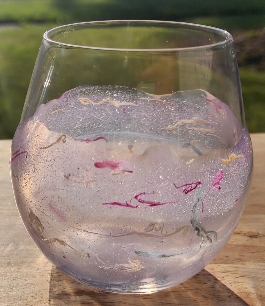 Solar Color Change Stemless Wide Wine Glass