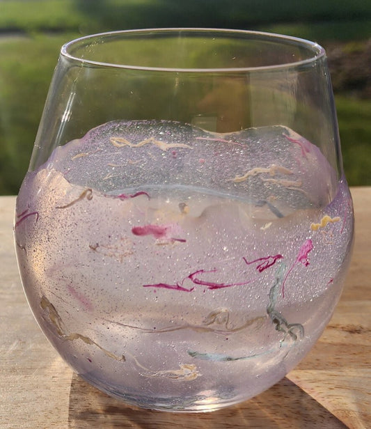 Solar Color Change Stemless Wide Wine Glass